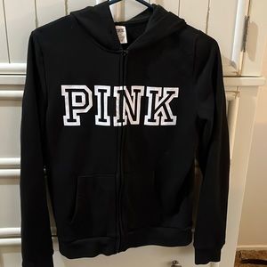 Like new pink full zip hoodie size medium